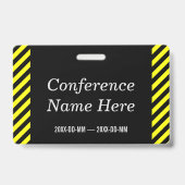 Eyecatching "CONFERENTIE ADMIN!" badge (Back)