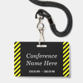 Eyecatching "CONFERENTIE ADMIN!" badge (Back with Lanyard)