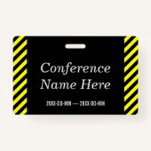 Eyecatching "CONFERENTIE ADMIN!" badge (Achterkant)