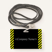 Eyecatching "OFFICIËLE BEZOEKER!" Badge (Achterkant met draagriem)