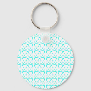 Eyeglass Hipster met kabelretro Sleutelhanger