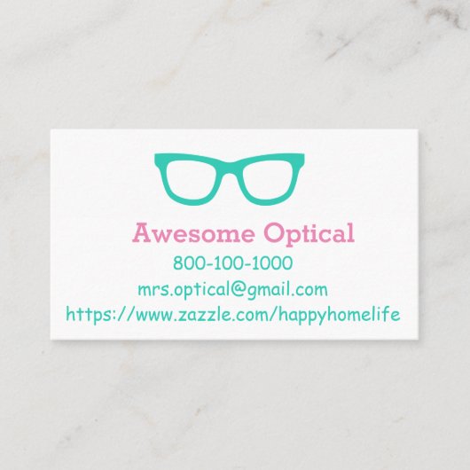 EYEGLASS Visitekaartje (Voorkant)