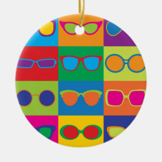 Eyeglassecheckboard Keramisch Ornament