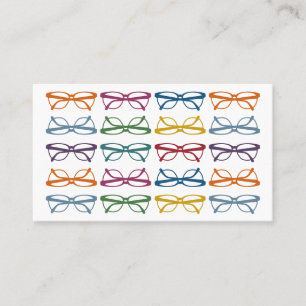 Eyeglassenoptometrische Visitekaartjes