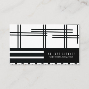 Eyelash Artist Extensions maken artistieke Abstrac Visitekaartje