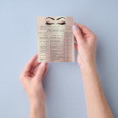 Eyelash Extension Aansprakelijkheidsverklaring Ros Flyer (Hand)