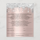 Eyelash Extension Aansprakelijkheidsverklaring Spa Flyer (Achterkant)