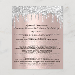 Eyelash Extension Aansprakelijkheidsverklaring Spa Flyer