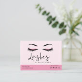Eyelash Extension Instructions Nazorg Lash Logo Visitekaartje (Staand voorkant)