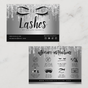 Eyelash Extension Instructions Nazorg Lash Logo Visitekaartje