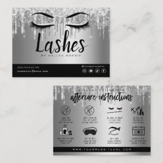 Eyelash Extension Instructions Nazorg Lash Logo Visitekaartje