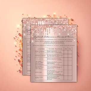 Eyelash Extension Liability Waiver Agreement Roos Flyer