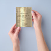 Eyelash Extension Liability Waiver Champaigne Gold Flyer (Hand)