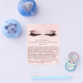 Eyelash Extension Liability Waiver Eyes Roze Flyer (Enkel)