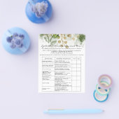 Eyelash Extension Liability Waiver Gold Floral Lux Flyer (Enkel)