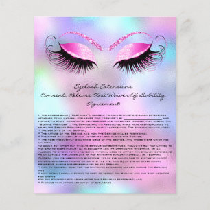 Eyelash Extension Liability Waiver Roos Ombre Flyer