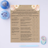 Eyelash Extension Liability Waiver Rustic Kraft Flyer (Enkel)