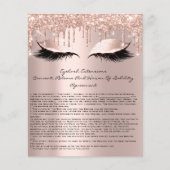 Eyelash Extension Liability Waiver Sparkly Pink1 Flyer (Voorkant)