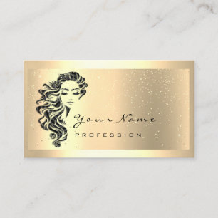 Eyelash Extension Makeup Artist Hair GoldConfetti Visitekaartje