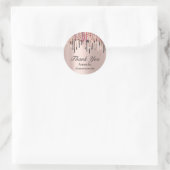 Eyelash Extension Makeup Roos Grey Drives Ronde Sticker (Tas)