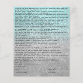 EYELASH EXTENSION RELEASE WAIVER Blue Silver Flyer (Achterkant)