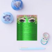 EYELASH EXTENSION RELEASE WAIVER Green Eyes Driver Flyer (Enkel)