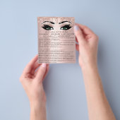 EYELASH EXTENSION RELEASE WAIVER Green Roos Flyer (Hand)
