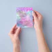 EYELASH EXTENSION RELEASE WAIVER Holografen Flyer (Hand)