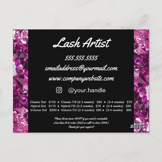 Eyelash Extensions Aftercare - Contact - Lash Menu (Dos)