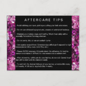 Eyelash Extensions Aftercare - Contact - Lash Menu (Devant)