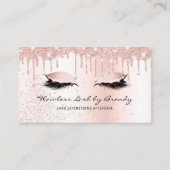 Eyelash Extensions Aftercare Glam Lashes Business Visitekaartje (Voorkant)