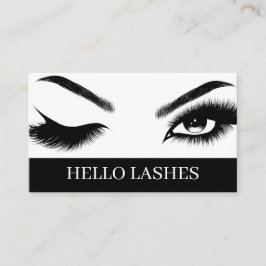 Eyelash Extensions Beauty Salon Spa Business Car Visitekaartje
