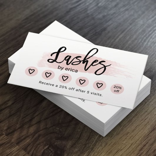 Eyelash Extensions Blush Pink Lash Salon Loyalty