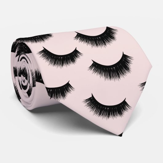 Eyelash Extensions Blush Pink Lashtern Stropdas (Opgerold)