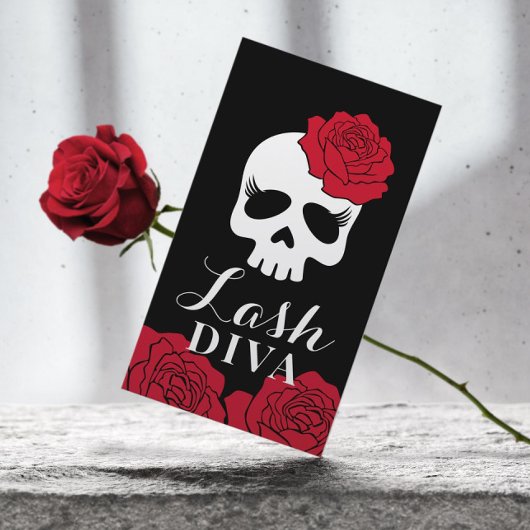 Eyelash Extensions Lash Salon Beauty Floral Visitekaartje