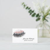 Eyelash Extensions Luxe Lashes Makeup Artist Visitekaartje (Staand voorkant)
