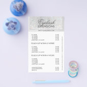 Eyelash Extensions Snow Glitter Star-prijslijst Flyer (Enkel)