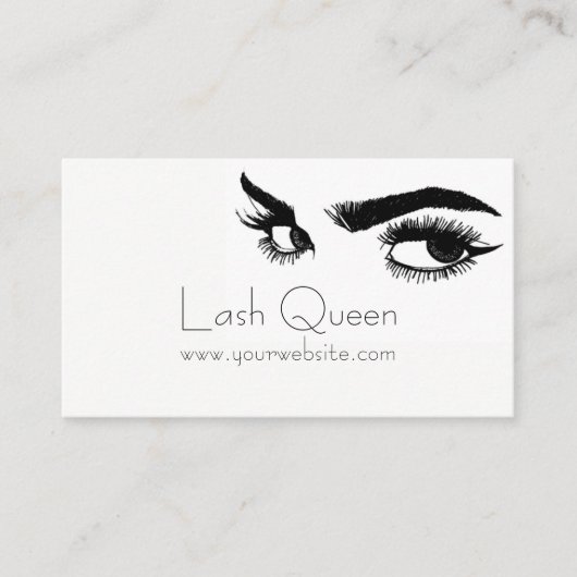 Eyelash Extensions Studio Carte de visite (Devant)