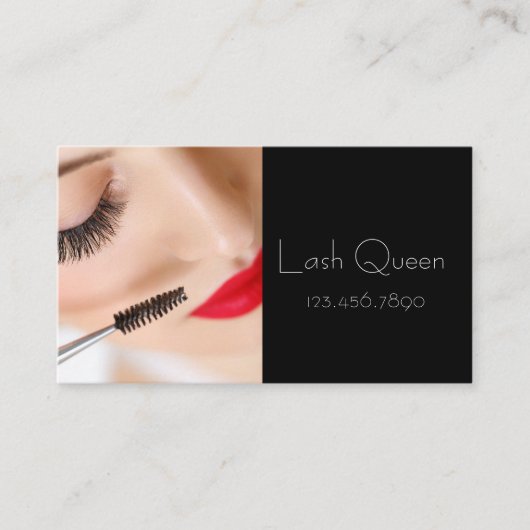 Eyelash Extensions Studio Carte de visite (Devant)