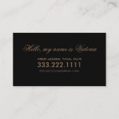 Eyelash Extensions Zwart Luxe Visitekaartje (Achterkant)