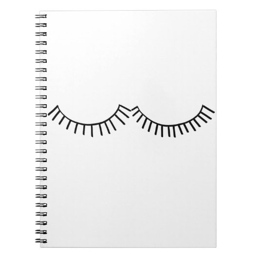 Eyelash-laptop Notitieboek (Voorkant)