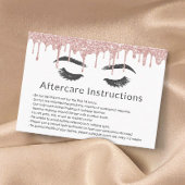 Eyelash Lash Salon Roos Gold Drives Nazorg Visitekaartje