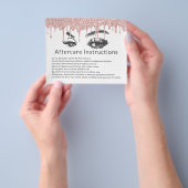 Eyelash Makeup Artistisch Roos Gold Drives Nazorg Flyer (Hand)