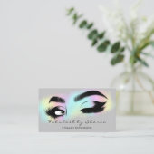 Eyelash QR CODE Logo Microblading Brows Visitekaartje (Staand voorkant)