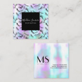 Eyelash-technicus — Eyelashes — Doodles Vierkante Visitekaartje (Voorkant / Achterkant)