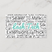 Eyelash-technicus Visitekaartje (Voorkant)