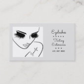 Eyelash-uitbreidingen/tekening Silhouette-tekening Visitekaartje (Voorkant)