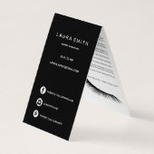 Eyelash-verlengingen Lash & Lips After Care Referr Visitekaartjes (Achterkant)