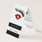 Eyelash-verlengingen Lash & Lips After Care Referr Visitekaartjes (Voorkant)