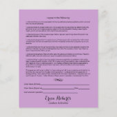 Eyelash verlengt Paarse aansprakelijkheidsafwijkin Flyer (Achterkant)